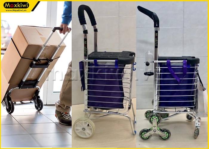 Xe đẩy hàng đi chợ Maxkiwi